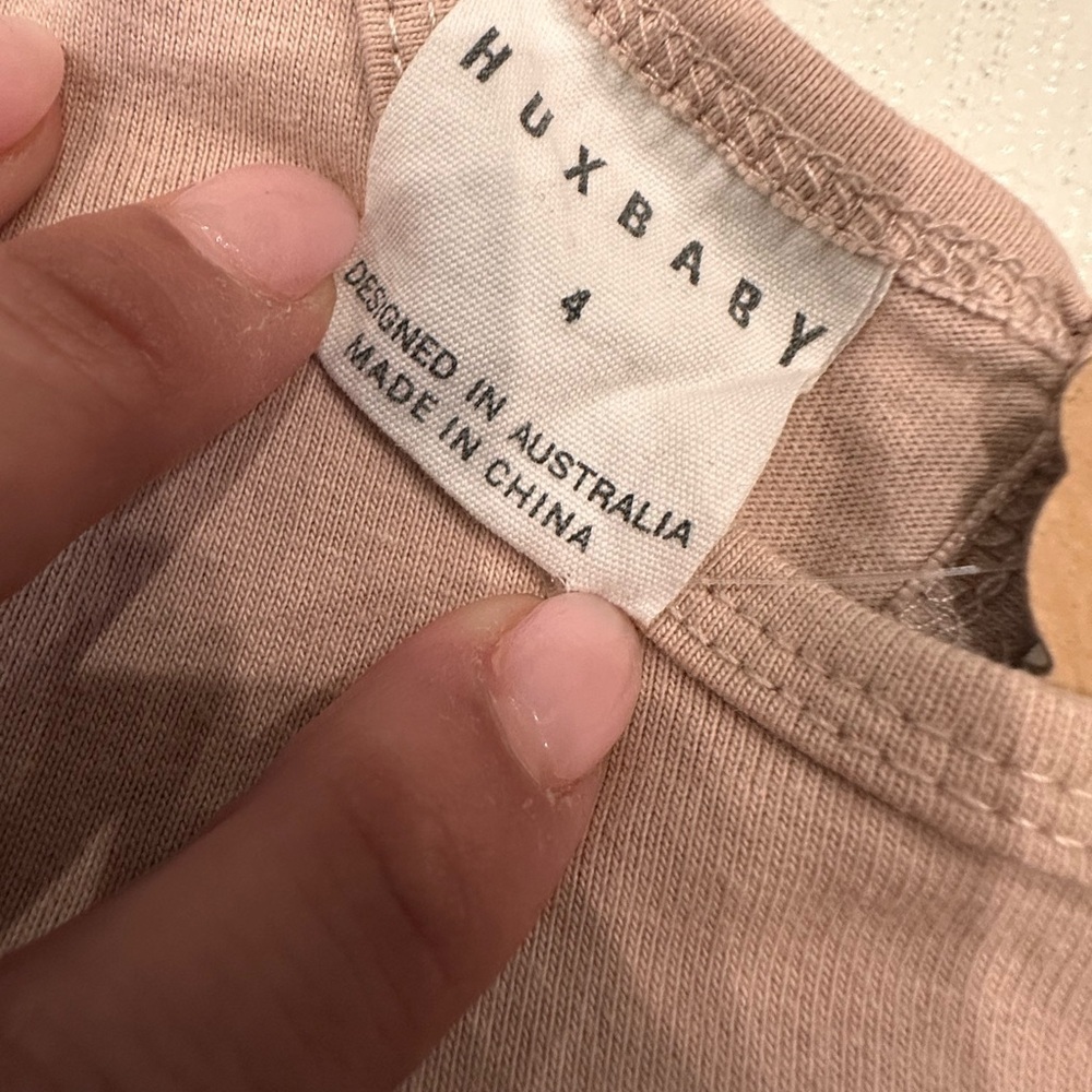 Huxbaby Pink and Gray Bear Dress - Picture 5 of 12